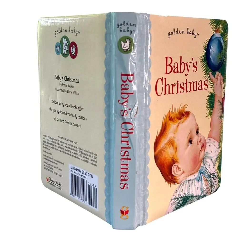 VTG 1987 Baby's Christmas Board Book, Esther Wilkin, Illustrations Eloise Wilkin